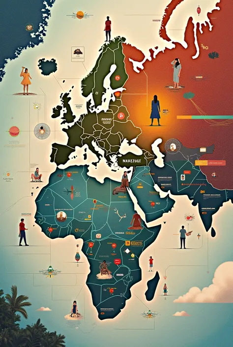 Generate a conceptual map of the topic "The interculturality of human life"
