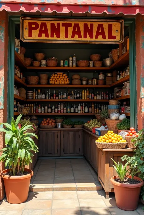 neighborhood store "Pantanal"  in Santa Cruz de la Sierra, Bolivia 