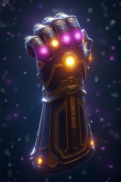 Thanos Gauntlet in the shape of number 3