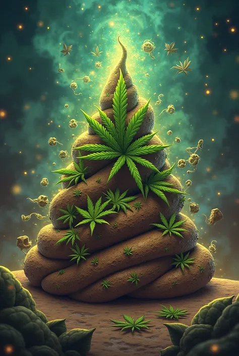 Marijuana fusion with the poop emoji