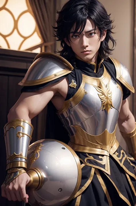 Make the Seiya of Knights of the Zodiac, but inside Demon Slayer