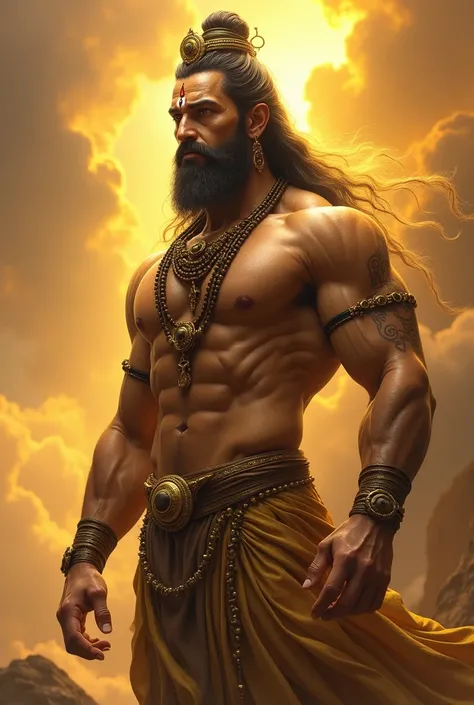 Mahadev  realistic gold photo 