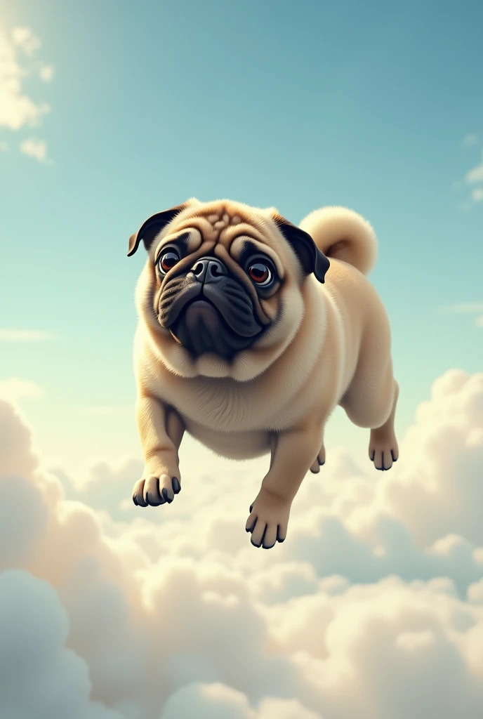 Pug in the sky
Realistic 