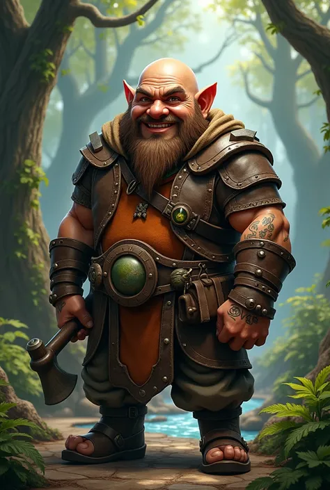 RPG dwarf with Luciano Hucks face