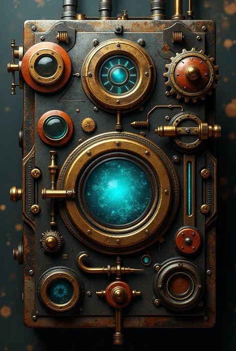 Steampunk screen interface