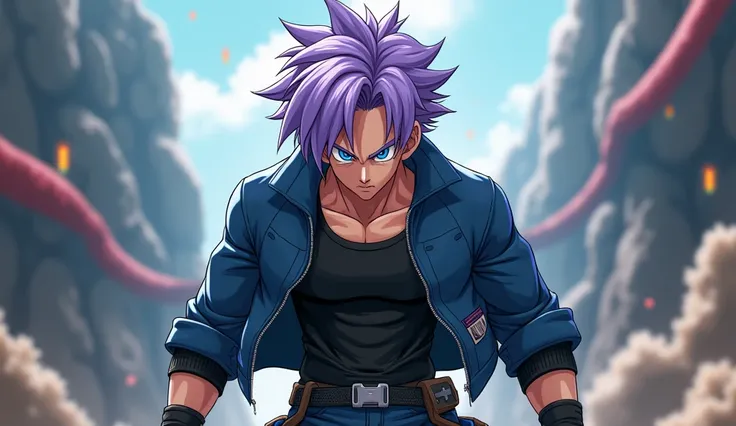 create character Trunks dragon ball z front 4k