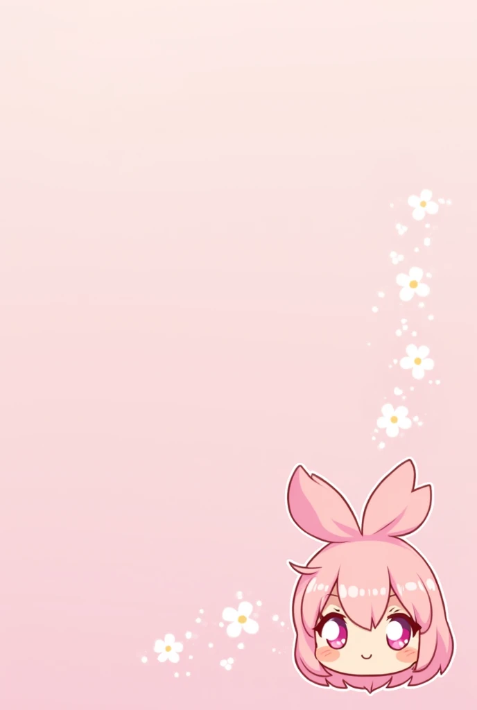 Beautiful pink for bocchi wallpaper a4 size