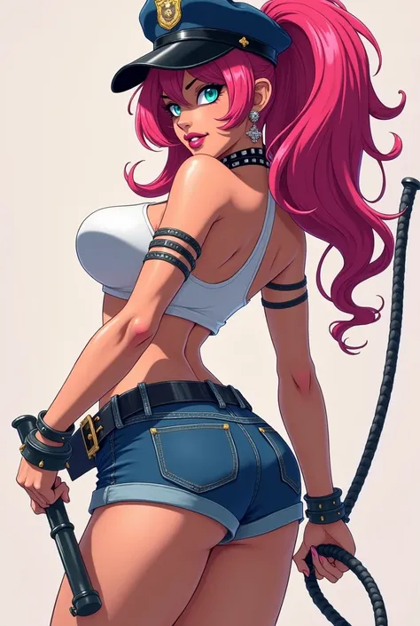 Poison has a punk look, her large pink hair, her eyes are blue and her skin is tanned white, possesses a very sensual face. However, her body figure is extremely exuberant, highlighting her large breasts too much, her voluptuous butt and contoured legs. He...