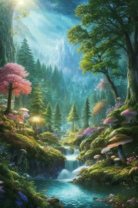 masterpiece, best quality, high quality,very detailed cg unity 8k wallpaper, the mesmerizing and dreamy scenery of a fantasy for...