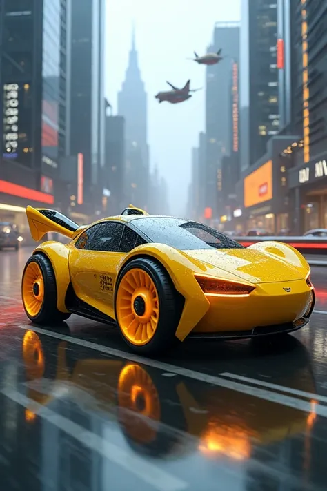 Futuristic Pikachu car