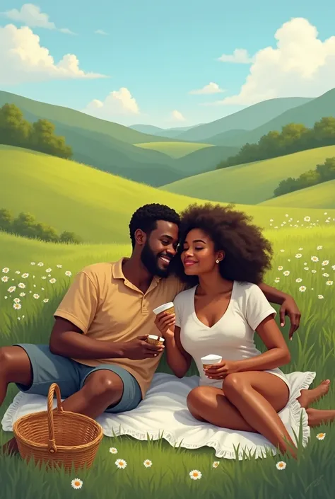 I wanna lie on the grass somewhere and eat and forget about everything for a while (with my bf if that wasnt obvious) black couple 