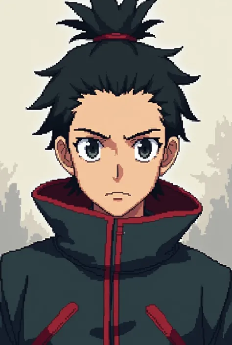 (photorealism:1.2), create the anime character Toji as a pixelart, as a pixel please, it looks too hd