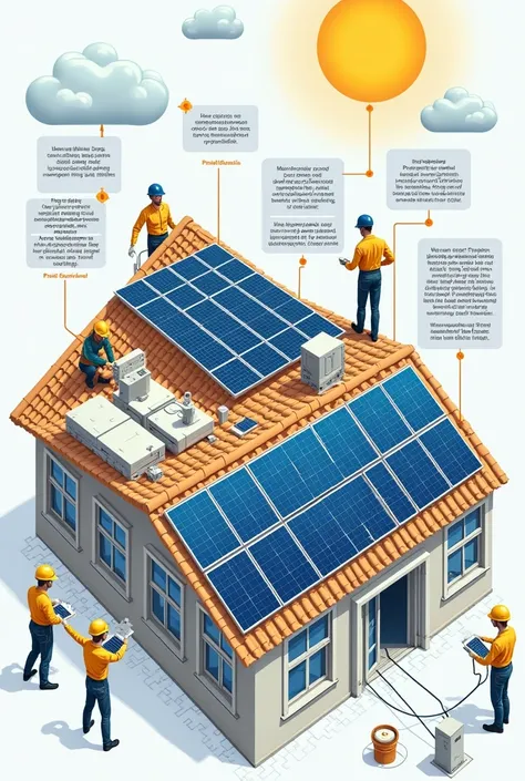 Quality management design in solar panel installation