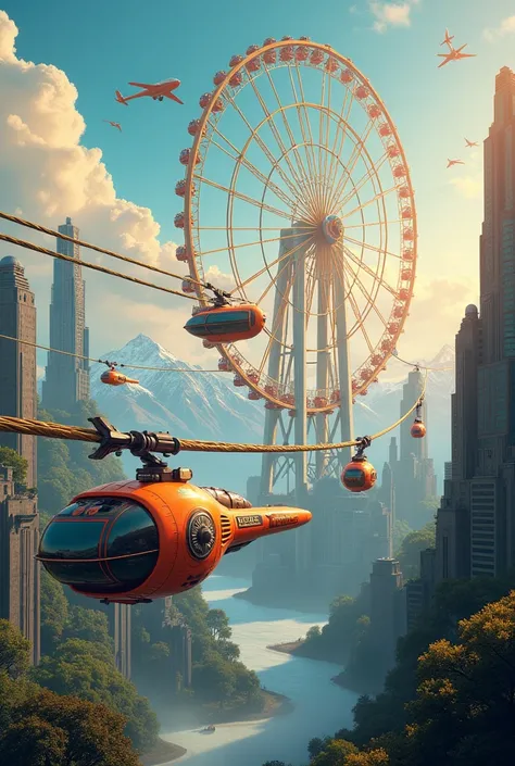 Cable car, Sun Wheel, glider