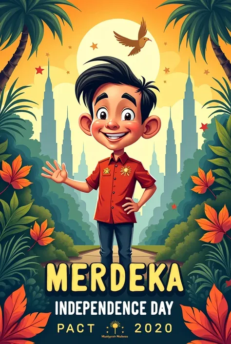 Merdeka poster with humor