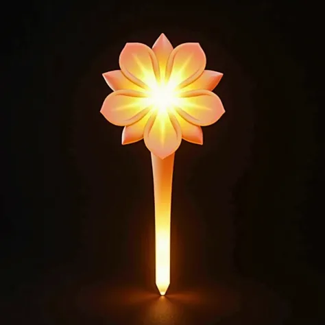 A beautiful flower-shaped penlight