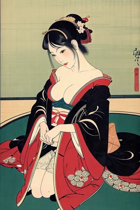 Courtesan　Ukiyoe