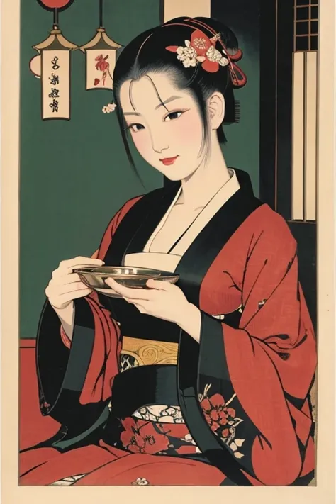 Courtesan　Ukiyoe