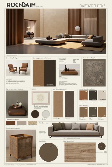 Material Proposals (Mood board) Color and Texture Proposal (Mood board) Furniture Proposal (Mood board)