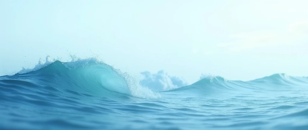 I need a banner for youtube, with an image that is something related to surfing waves, all image must be in baby blue color, light blue, I need it in the proportion 2048 x 1152 and up to 6MB