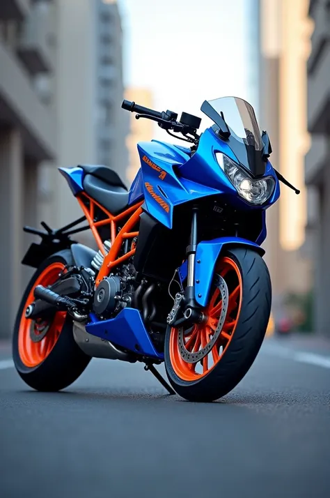 KTM Duke in blue
