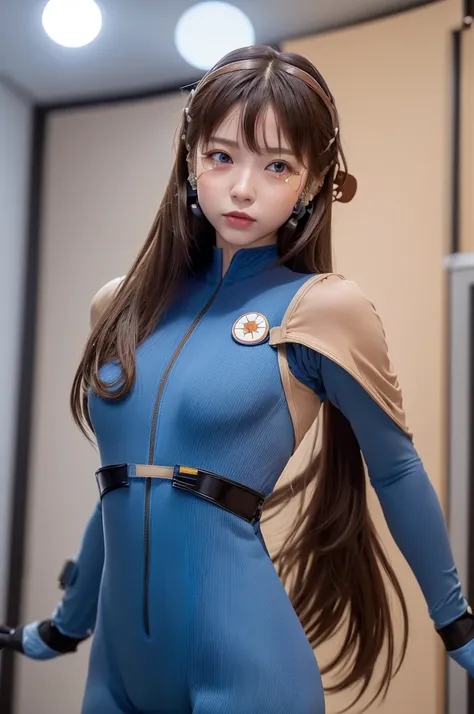 Soryu Asuka Langley、(Soryu Asuka Langley:1.2)、Long Hair、bangs、blue eyes、Brown Hair、hair ornaments、
Bodysuits、Pilot Suit、Plug Suit、(赤Bodysuits:1.5)、Interface Headset、
(Eye patch:1.5)、Bodysuits、Pilot Suit、Plug Suit、(白Bodysuits:1.5)、Interface Headset、