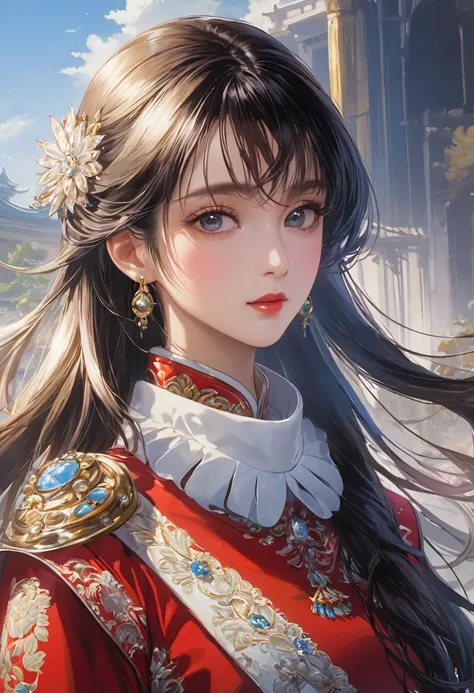 Highest quality,（Highest quality,Masterpiece 1.2）,one person&#39;s,cute,Backlight,Wearing a white dress,Floral decoration,cute,Professional Lighting,temple,Smiling Physically Based Rendering,High resolution,(Clear Face),(Detailed face description),(Detaile...