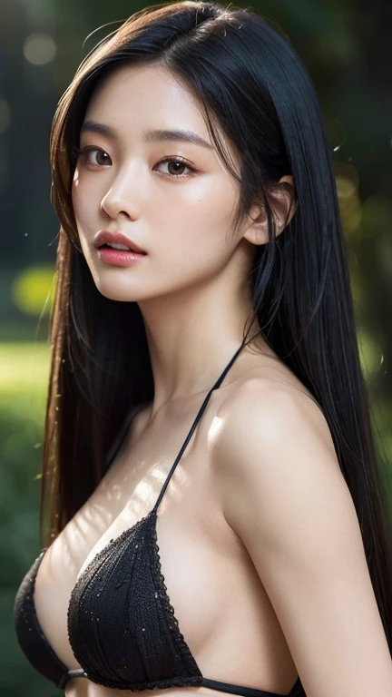 （（surreal、Super detailed image, maybe a photo.，Captures the details of the skin texture of an incredibly beautiful woman..））long straight black hair。masterpiece, pure background, beautiful, elegant. Ultra-fine details, masterpieces, realistic textures, rea...