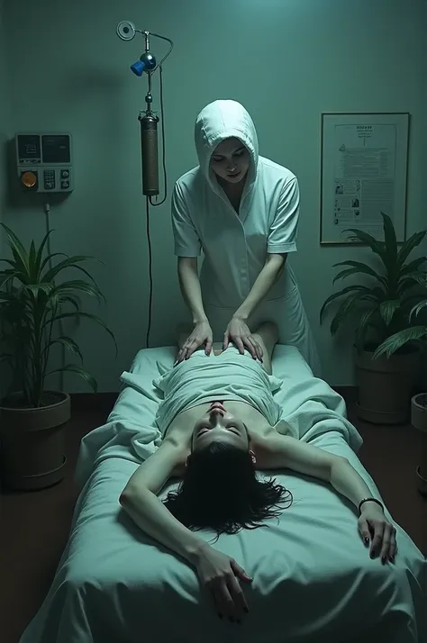 Sleepy, sleeping gas, anesthesia, fetish, trap, plant, restrained patient, villain nurse, 