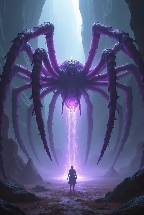 Purple rift, large spider legs