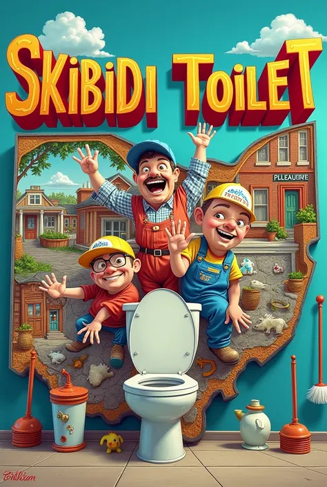 Skibidi toilet movie poster name only in ohio