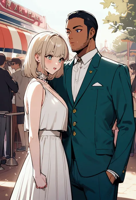 An unassuming man and a popular woman、Amusement park date、NTR