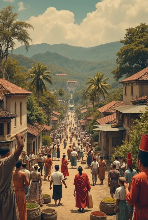 picture collage about the social climate during the 19th Century in the Philippines.