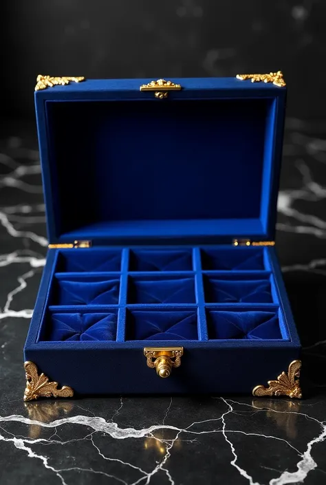 9-grid treasure box，Blue，Ultra-high quality, exquisite, luxurious, high-end