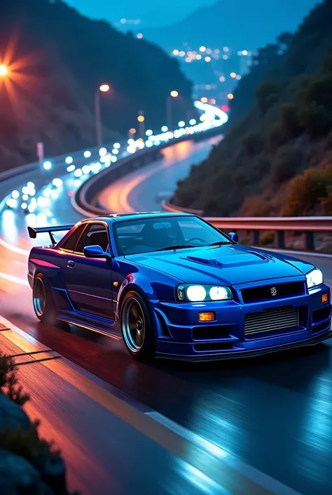 (0816) Todays challenge theme：Car Photography HKS Nissan Skyline R34