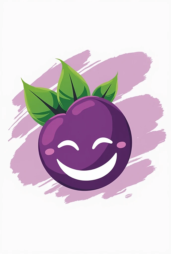 Create a logo for an açaí shop named Sorriso Roxo