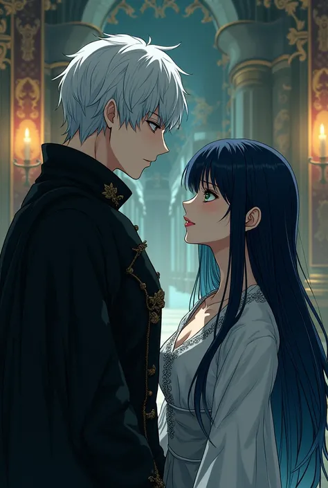 An Assassin and a princess, he has nothing to do with his mother&#39;s death but he still cares about her health, the princess is very sad, he says that he will protect her as her bodyguard in the manga with letters that say the legacy of the Queens anime,...