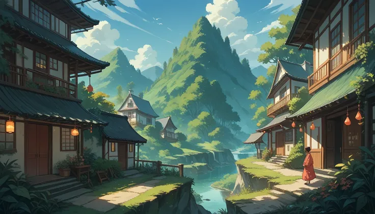 The beautiful scenery of the world of Studio Ghibli