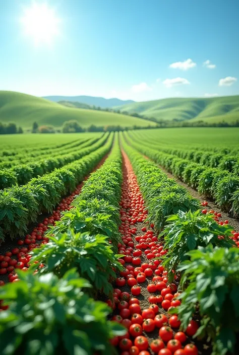 I want a map of a tomato field within an agricultural management application
