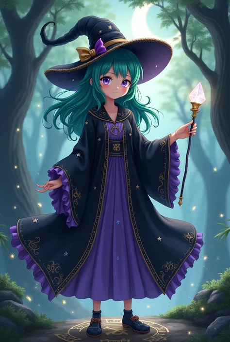 Anime girl, witch