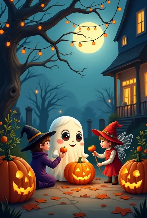 Create an image that is either love or fear of Halloween 
