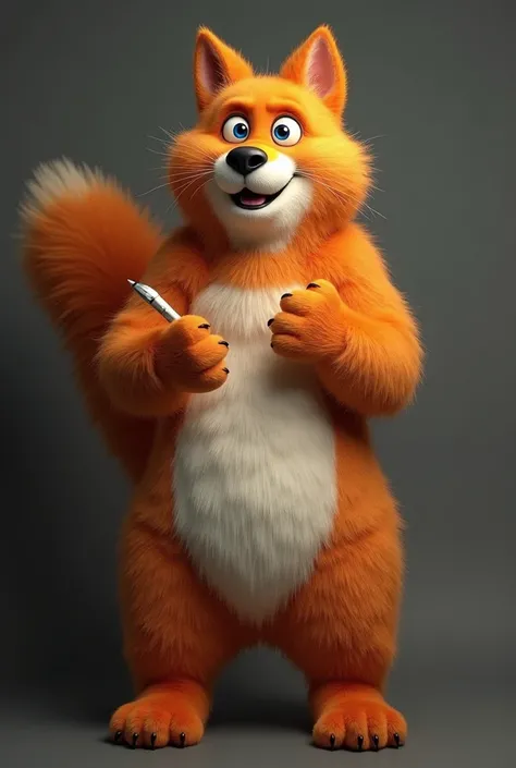 Make a picture of a sexy furry with a penis