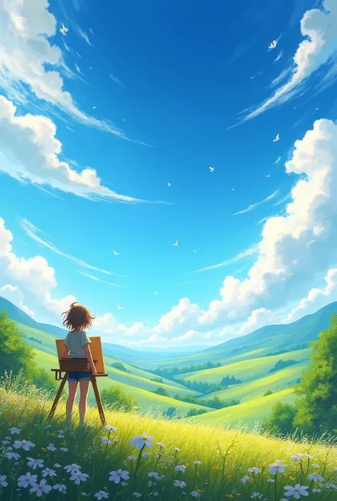 Inspire me to paint a summer sky