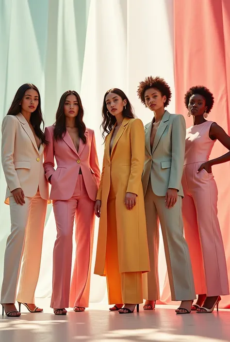 Create a fashion poster for the brand NLin, showcasing its chic and trendy style. The poster should appeal to young women aged 25-30, highlighting the brands focus on fashionable and contemporary designs. Use a sleek and modern aesthetic with high-quality ...