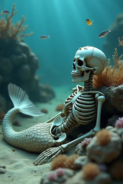 a mermaid skeleton