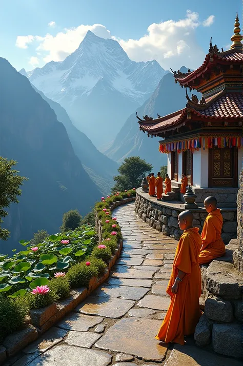 Buddhist monestry mountain