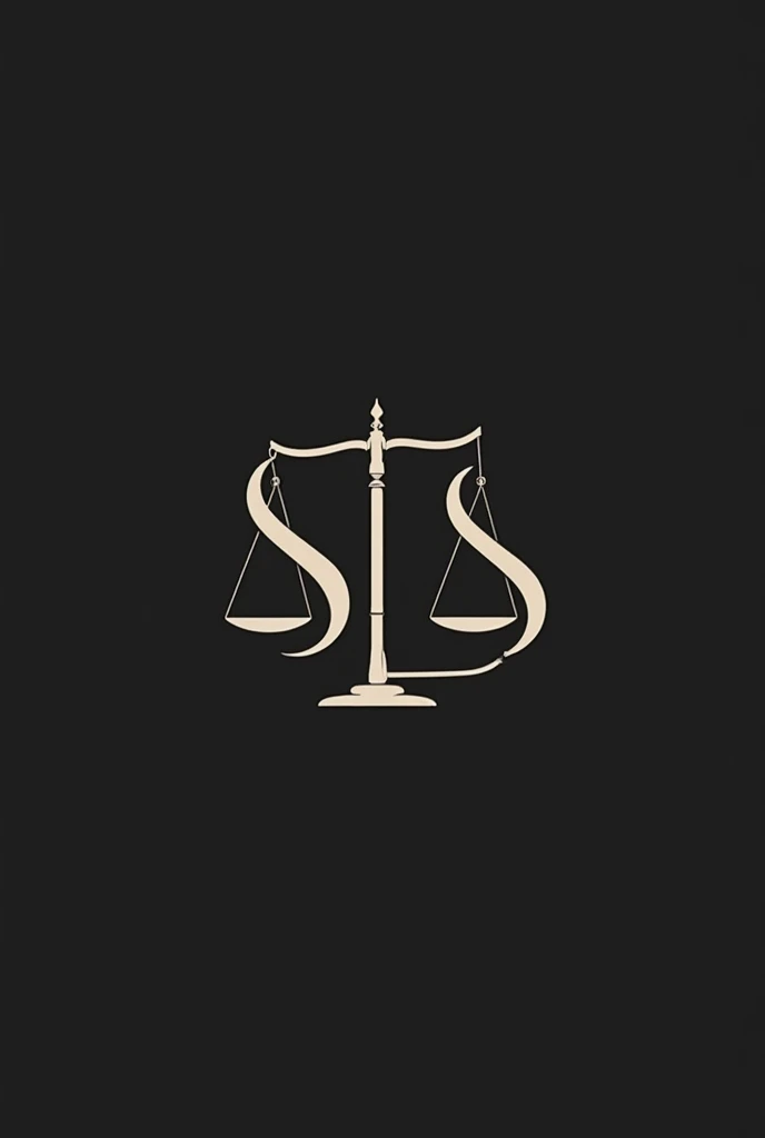 Make a logo for a law firm with the initials SLS, ou SL ou SS, It must be minimalist and have something to do with law (ex: A Balance of Justice). Remove the background