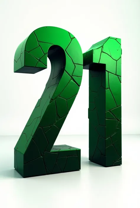 I want the number 21 in green with black undertones, another font and that it can be seen from the front, that it be a fractured font, another better one that makes the numbers look fat, NOOOO LIKE THAT, BUT THAT IT CAN BE SEEN FROM THE FRONT, THAT IT CAN ...