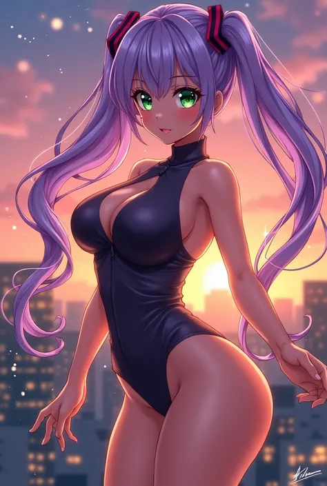 Hot anime girl with big breasts 