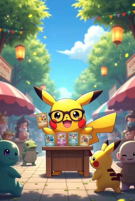 Pokémon: pikachu, who sells pokemon cards